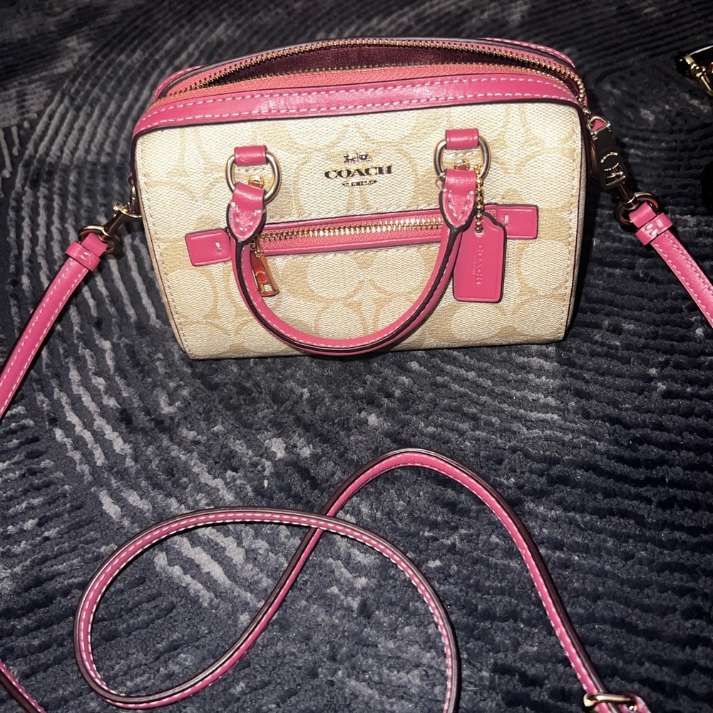 Coach Beige and Pink Women's Bag